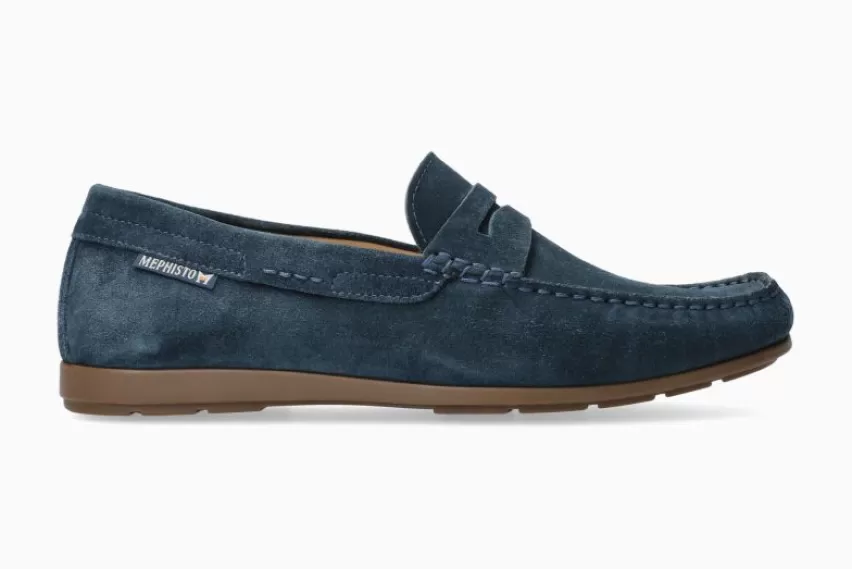 SCHOENEN ZONDER VETERS | Mocassin van suède en nubuck*Mephisto ALYON BRAAM