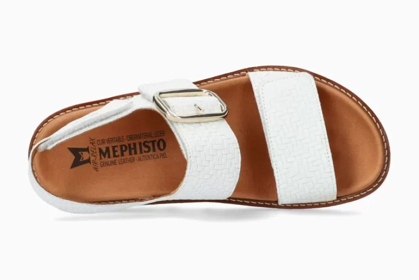 Sandalen met plateauzool | SandaleN*Mephisto BELONA WIT