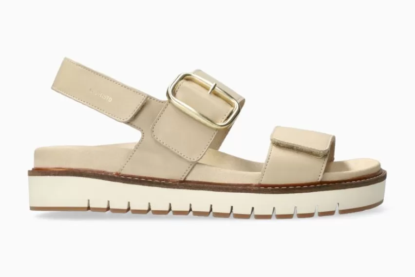 Sandalen met plateauzool | SandaleN*Mephisto BELONA LICHT ZAND