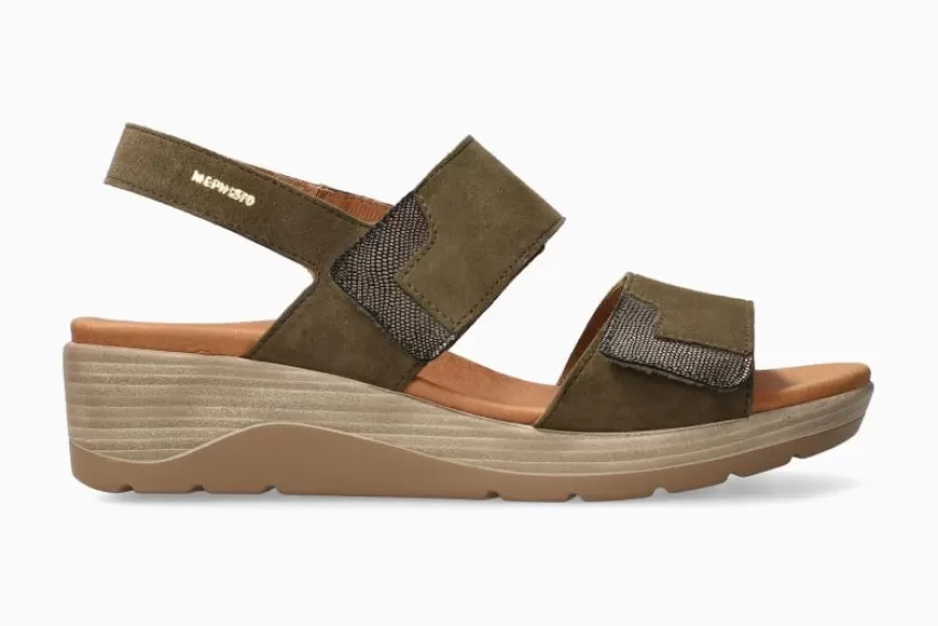 Sandalen met sleehak | Sandalen met plateauzool*Mephisto CALIE LODEN