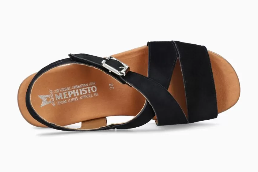 Sandalen met sleehak | Sandalen met plateauzool*Mephisto CLAUDINE MARINE