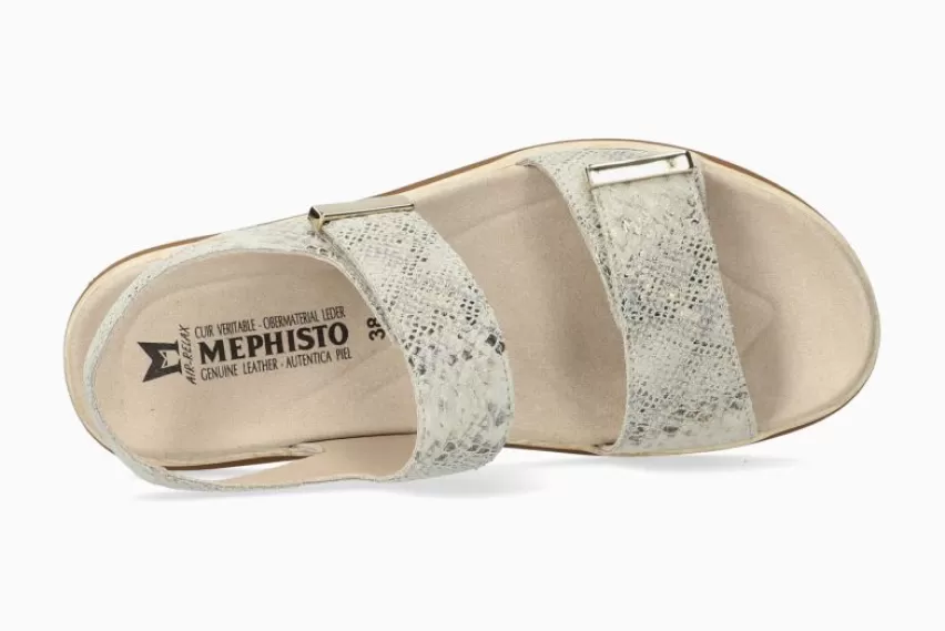 Sandalen met plateauzool | Gouden Sandalen*Mephisto DOMINICA PLATINUM