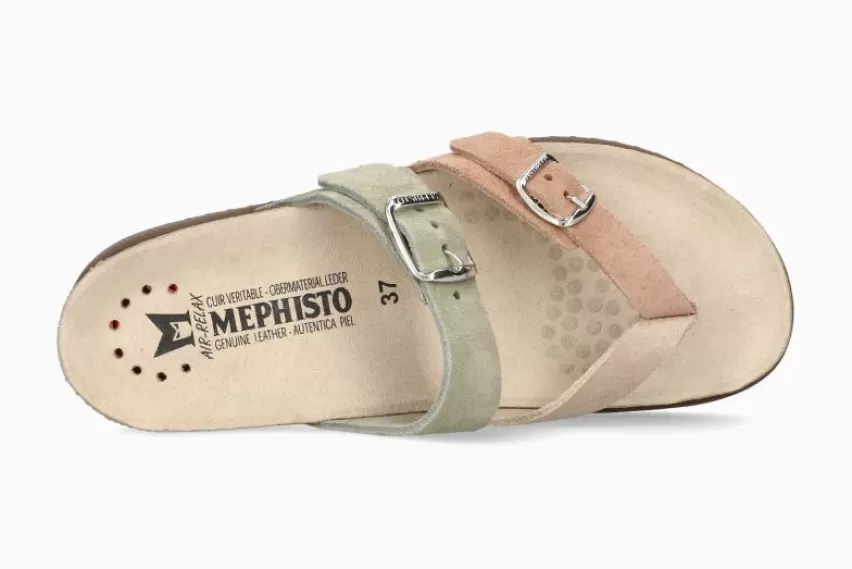 Platte sandalen*Mephisto HAPPY LICHT ZAND