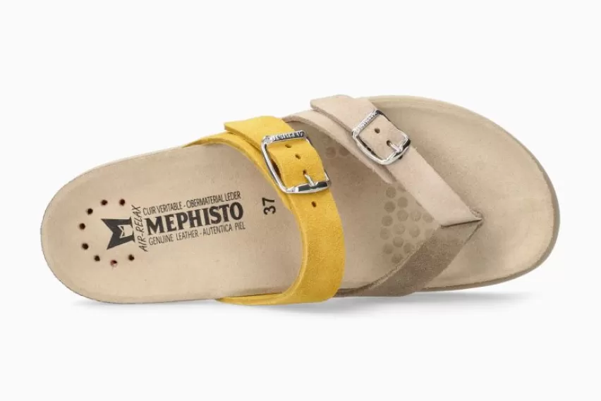 Platte sandalen*Mephisto HAPPY WARM GRIJS