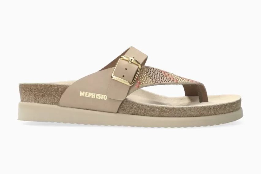 Platte sandalen*Mephisto HELENKA LICHT TAUPE