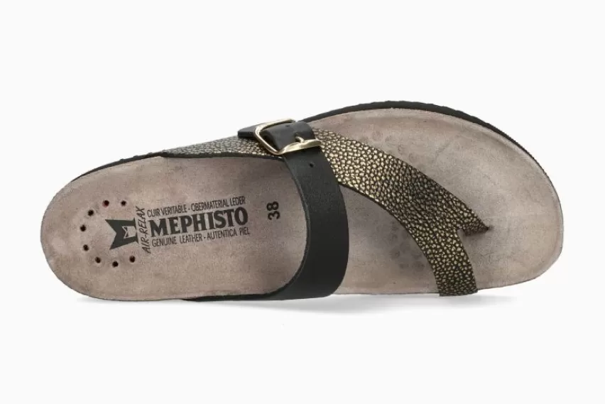 Gouden Sandalen | Platte sandalen*Mephisto HELEN MIX GOUD