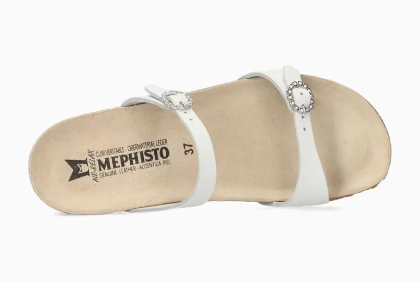 Sandalen met sleehak | muiltjes & clogs*Mephisto IDELYA WIT