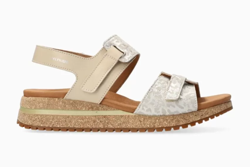 Sandalen met plateauzool | SandaleN*Mephisto JADE LICHT ZAND