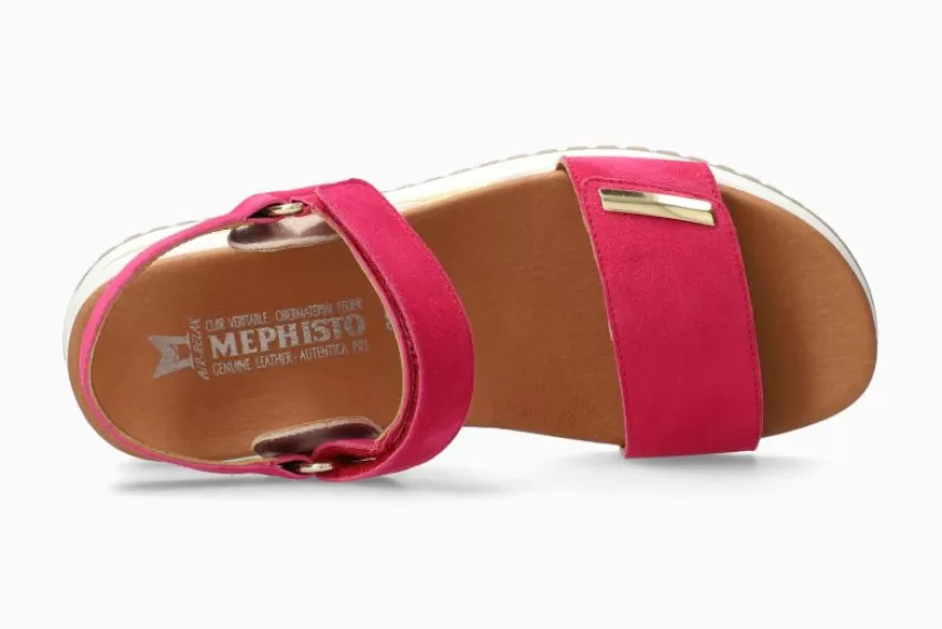 Sandalen met sleehak | Sandalen met plateauzool*Mephisto JEANIE FUCHSIA