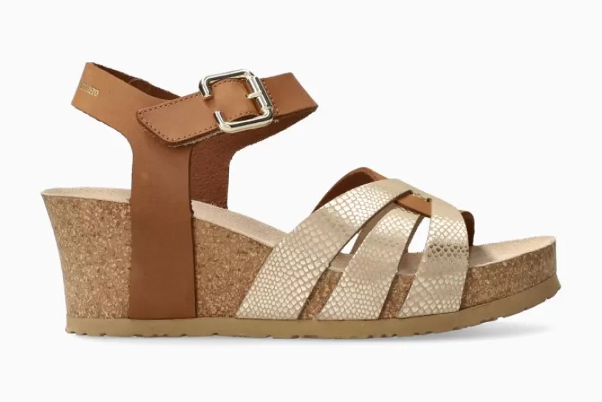 Sandalen met sleehak | Sandalen met hak*Mephisto LESLEY CAMEL