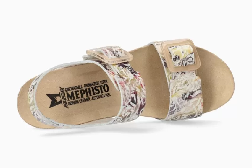 Sandalen met sleehak | Sandalen met hak*Mephisto LISSIA MULTICOLOR