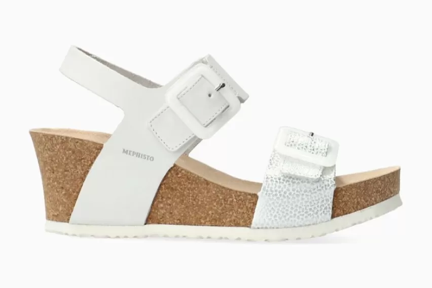 Sandalen met sleehak | Sandalen met hak*Mephisto LISSIA WIT