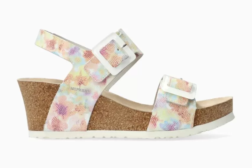 Sandalen met sleehak | Sandalen met hak*Mephisto LISSIA MULTICOLOR