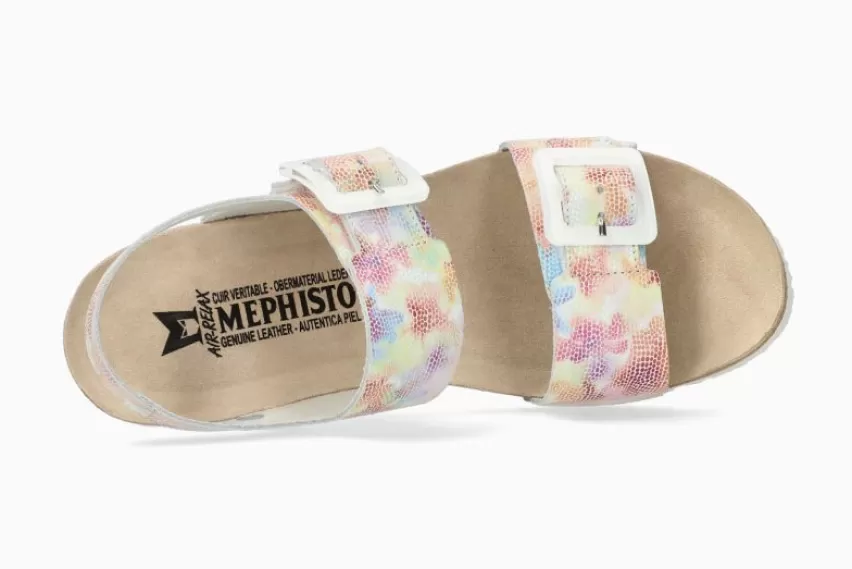 Sandalen met sleehak | Sandalen met hak*Mephisto LISSIA MULTICOLOR