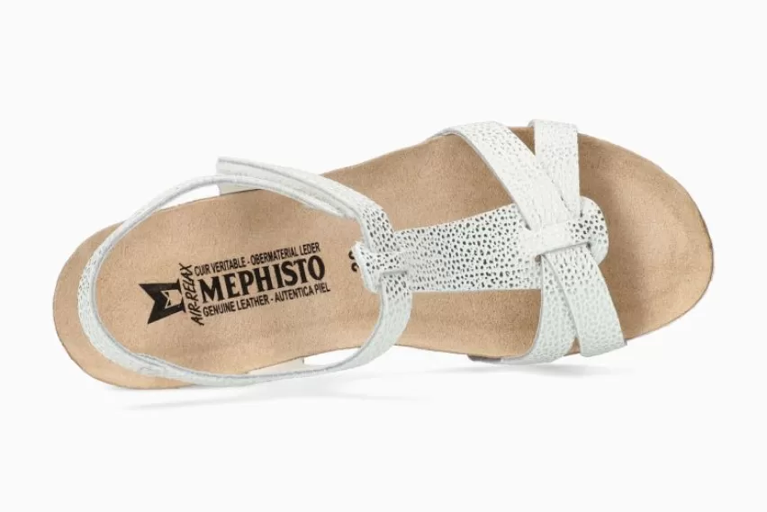 Sandalen met sleehak | Sandalen met hak*Mephisto LIVIANE ZILVER