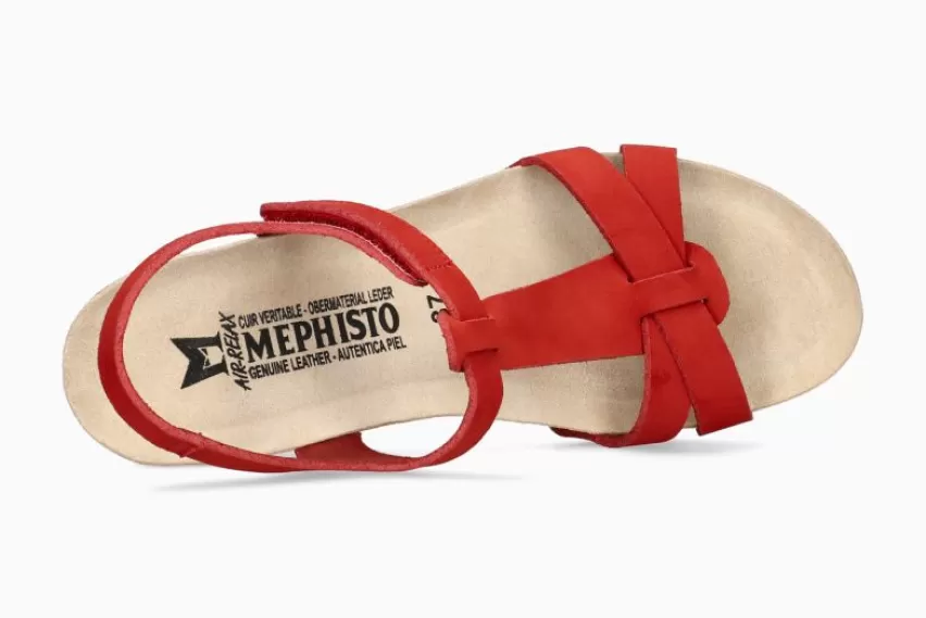 Sandalen met sleehak | Sandalen met hak*Mephisto LIVIANE SCHARLAKEN