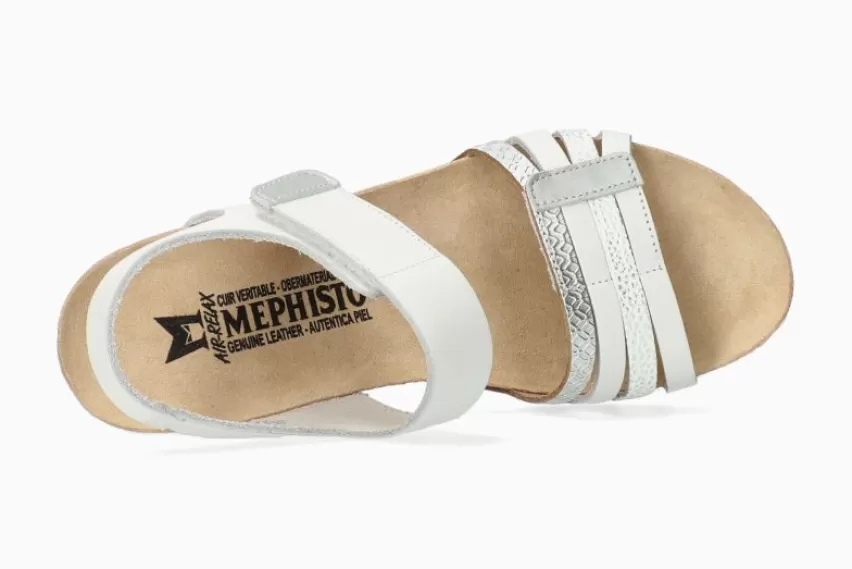 Sandalen met sleehak | Sandalen met hak*Mephisto LUCIA WIT