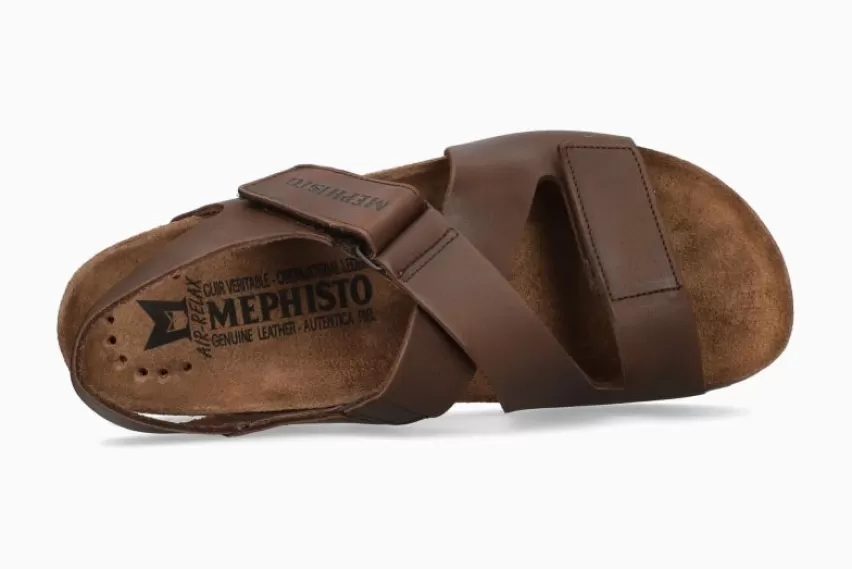 Kurk Voetbed Sandalen*Mephisto NADEK DONKERBRUIN