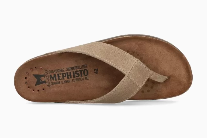 Kurk Voetbed Sandalen*Mephisto NATALIO WARM GRIJS