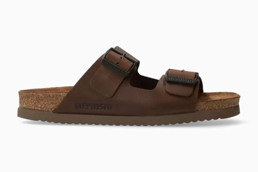 MUILTJES & CLOGS | Kurk Voetbed Sandalen*Mephisto NERIO DONKERBRUIN