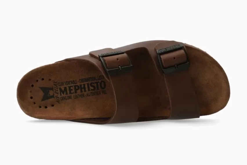 MUILTJES & CLOGS | Kurk Voetbed Sandalen*Mephisto NERIO DONKERBRUIN