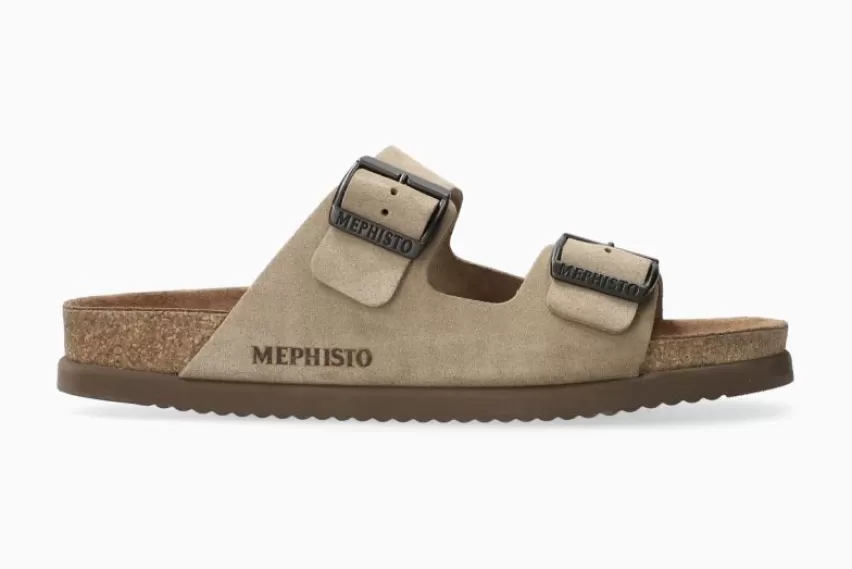 MUILTJES & CLOGS | Kurk Voetbed Sandalen*Mephisto NERIO WARM GRIJS