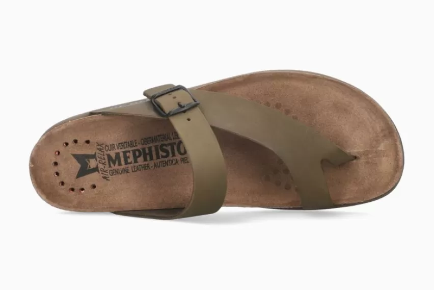 Kurk Voetbed Sandalen*Mephisto NIELS KAKI