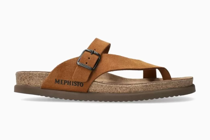 Kurk Voetbed Sandalen*Mephisto NIELS TABAK