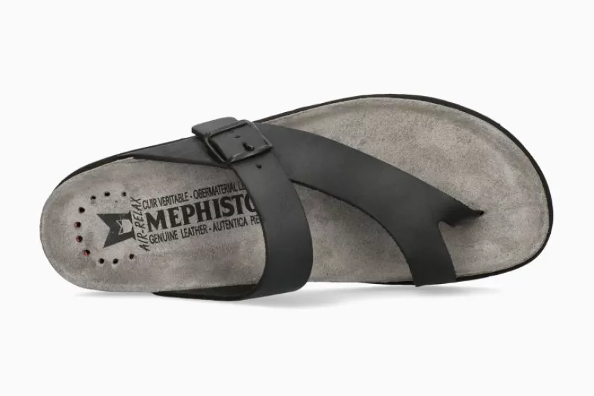 Kurk Voetbed Sandalen*Mephisto NIELS ZWART