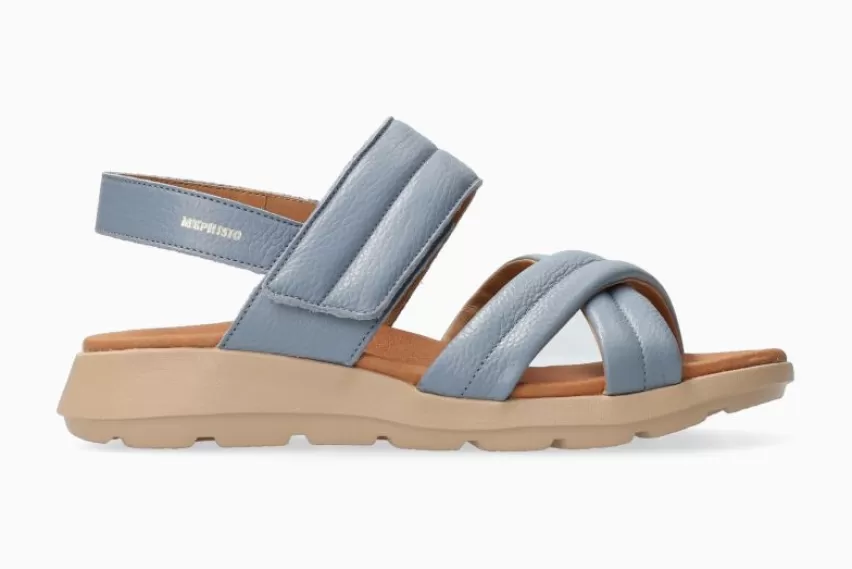 Sandalen met sleehak | Sandalen met hak*Mephisto TIANY AZUURBLAUW