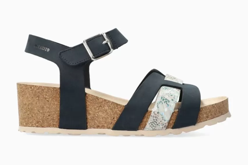 Sandalen met sleehak | Sandalen met hak*Mephisto VERANA MARINE