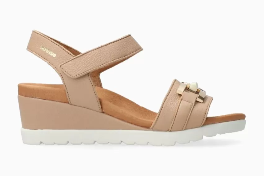 Sandalen met sleehak | SandaleN*Mephisto YULIA CAMEL